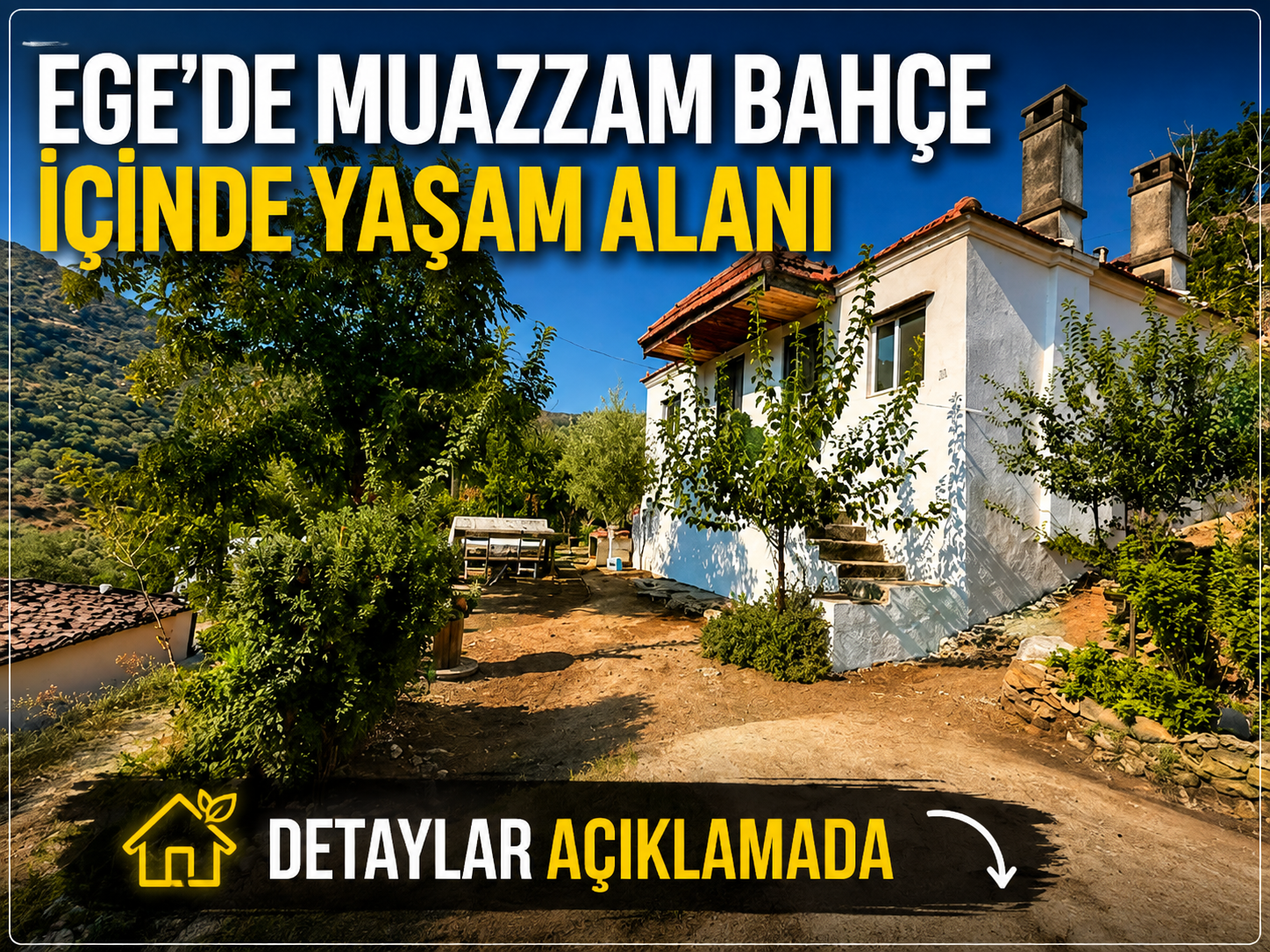  AYDIN NAZİLLİ BEĞERLİ KÖYÜ’NDE TAŞ EV FIRSATI!  382 M2